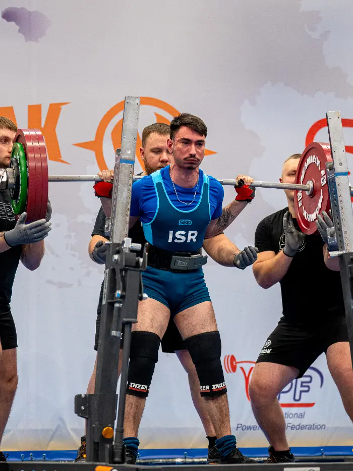 שגיא דהן מתחת למוט באליפות אירופה, רגע לפני הסקוואט